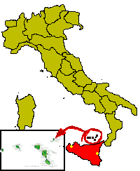 Carta Geografica Italia e Eolie