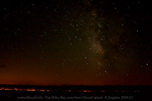 Milky way - La via Lattea vista da Filicudi